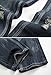 NITAGUT Men's Ripped Slim Fit Tapered Leg Jeans Dark Blue-US 34