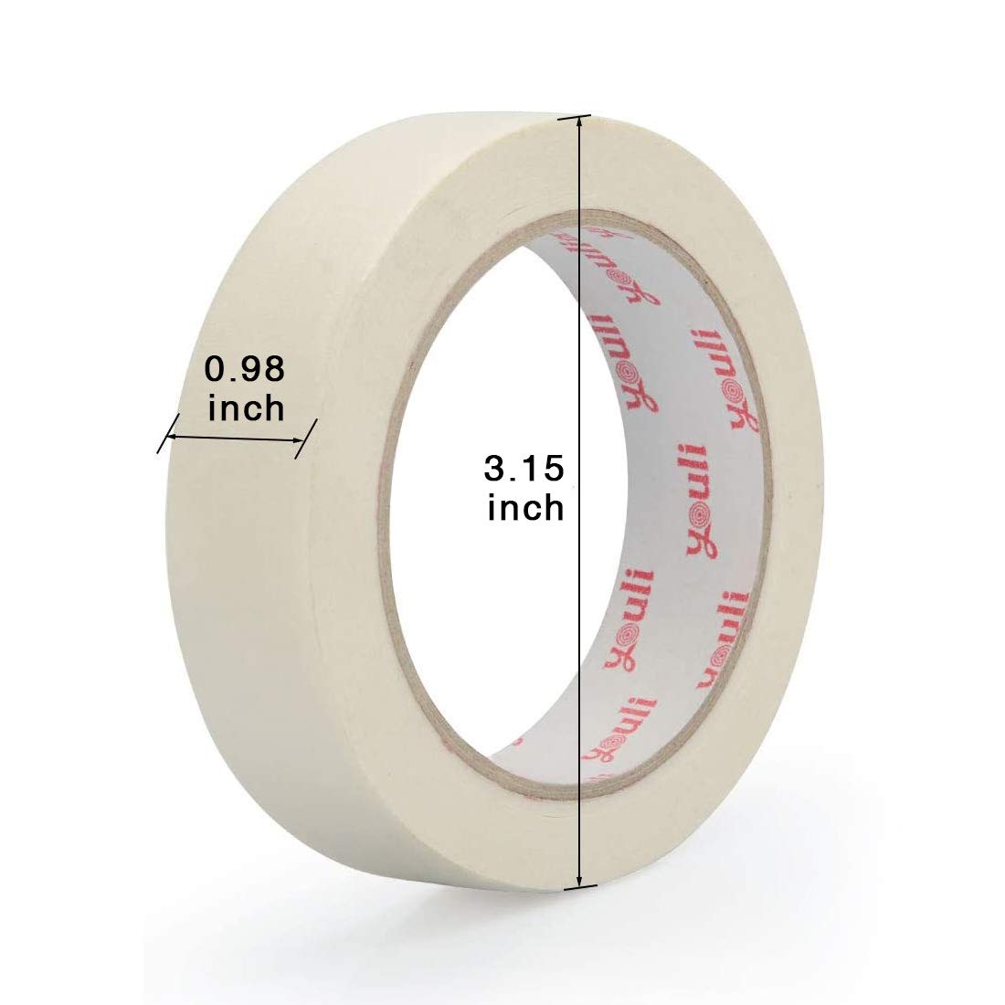 White Masking Tape, 15 Pack Wide Purpose Masking Tape for Labeling, Painting, Packing, 0.98 Inch Wide, 32 Yard/Roll: Industrial & Scientific