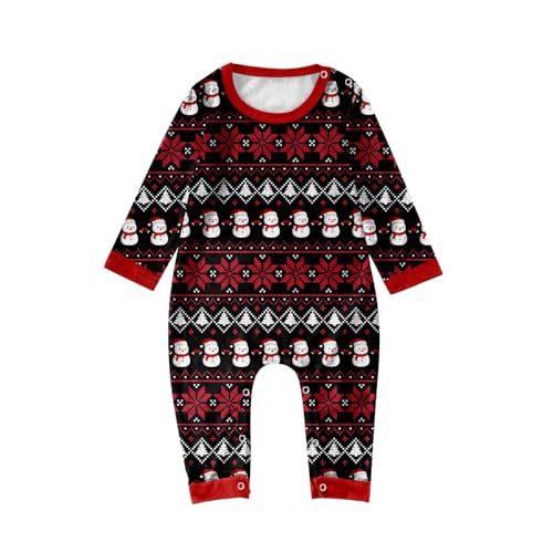 Family Matching Christmas Pyjamas Set with Festive Prints, Holiday Sleepwear for Women Men Kids and Baby, Coordinated Seasonal Pajamas for Family Celebrations