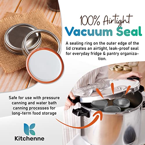 Wide Mouth Canning Lids and Rings 24 Pack Canning Lid and Ring for