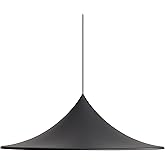 Golden Lighting Vistara 1-Light 35in Pendant in Sand Black