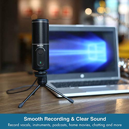 USB Computer Microphone, CMTECK XM520 Recording Mic for PC Laptop