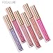 6 Colors/Set Diamond Lipstick Matte Lipstick Metallic Lip Glosses Set Lip Toppers Waterproof Long Lasting Shimmer Nude Liquid Makeup Kit Tint Pigmented