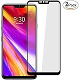 LG G7 ThinQ Screen Protector, Welmax HD Tempered Glass 5D Touch 9H Hardness Full Cover No Bubbles Anti-Fingerprint Screen Protector for LG G7 ThinQ [2 Pack]