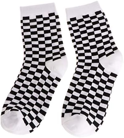 Pennyninis Fashion Trends Unisex Socks Checkerboard Geometric Checkered Men Women Cotton Socks