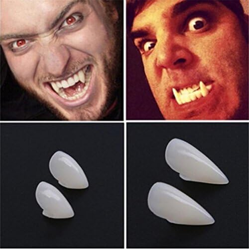 Nicerokaka 1set Vampire Zombie Devil Tooth Fangs Props (19mm)