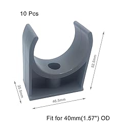 Haozheng PVC Pipe Clamps Clips for 40mm/1.57 Inch