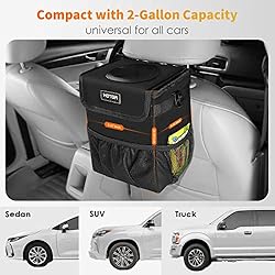 HOTOR Car Trash Can-2-Gallon, Foldable and