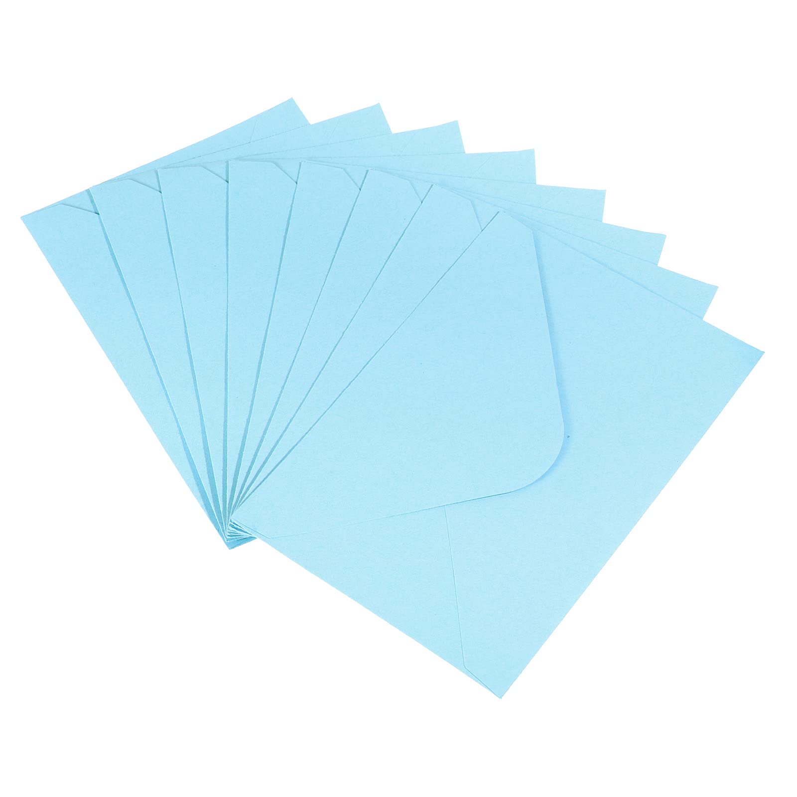 PATIKIL Mini Envelopes, 50 Pack Gift Cards Business Cards Envelope for Invitation Graduation, Light Blue