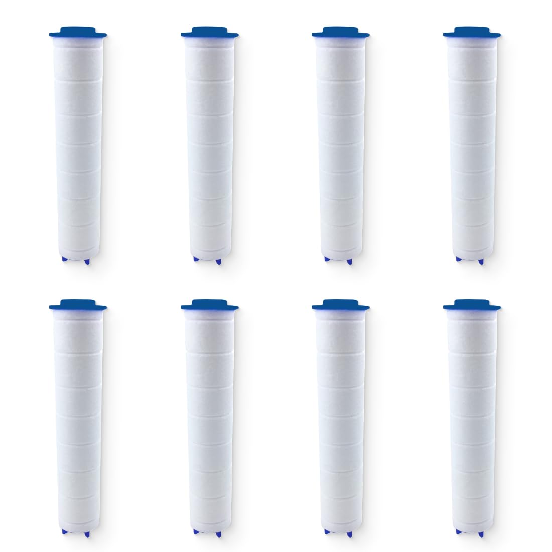 8pcs Shower Filter PP Cotton, Portable Cartridge Filter Head PP Filter, Replaceable Cotton Water Filter PP Cartridge Sediments, PP Element Filter for Detachable Shower Head