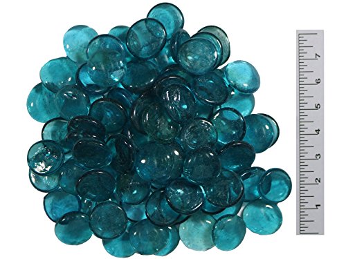 Classic Glass Gems for Vase Filler, Table Scatter and Beautiful Accents (28-32mm, Aqua Marine)