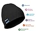 Bluetooth Beanie, Unisex Bluetooth Hat, Rechargeable Bluetooth Cap with Built-in Stereo Speakers, Control Panel, Suitable for Men & Women (Black)