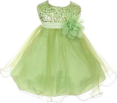 lime green flower girl dresses