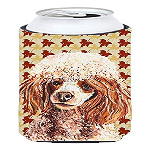 Caroline's Treasures SC9675TBC Red Miniature Poodle Fall Leaves Tall Boy Hugger…