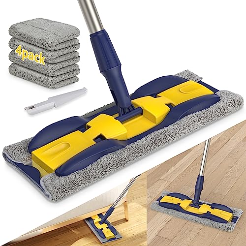 Microfiber Mop Wood Floor Mops for Floor Cleaning MEXERRIS Hardwood