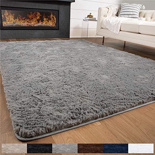 Gorilla Grip Original Premium Fluffy Area Rug, 3x5 Feet, Super Soft