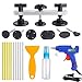 Pops a Dent Bridge Dent Puller Tool Kit, Car Dent Paintless Repair PDR Tools with Hot Melt Glue Gun + 10 Pcs High Adhesive Glue Sticks + Glue Scraper + Alcohol Spray Bottle for Auto Truck Dent Removal