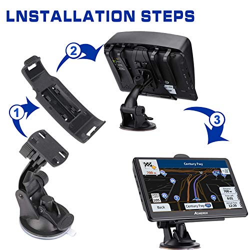GPS Navigation 7 inch HD Universal GPS Smart Voice Reminder 8 GB ROM 256 MB Global Navigation Satellite System - Newest Map + Lifetime Free Updates - Thumbnail 5
