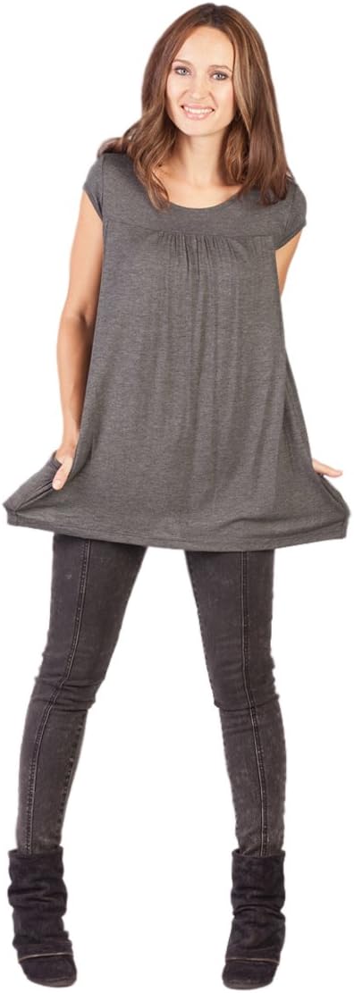 Savi Mom Breastfeeding T-Shirt Top USA Made. Nursing Pumping mom's favorite! Ultra Soft, Pockets!