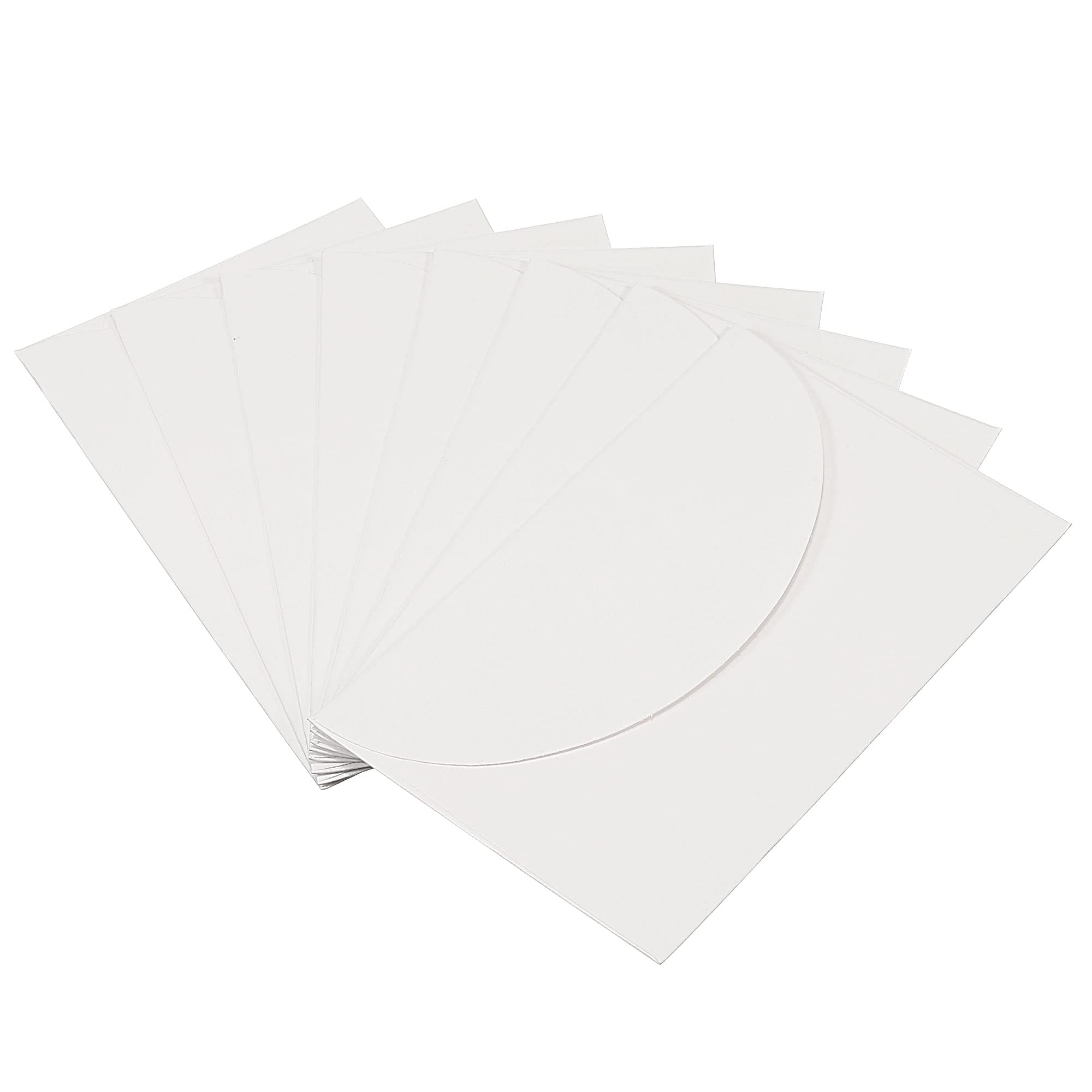 PATIKIL Mini Envelope 100 Pack Paper Blank Small Items Storage Business Card Holder for Greeting Note Party, White