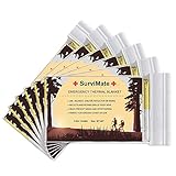 SurviMate Emergency Mylar Thermal Blanket(6-Pack),52″x 82″,Designed for NASA,Perfect for Outdoors Adventures,Survival,Emergency Rescue,Hiking,First Aid and Nature Disaster