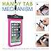 MoKo Waterproof Phone Pouch Holder 2Pack, Underwater Cellphone Case Dry Bag with Lanyard Armband Compatible with iPhone 16 15 14 13 12 11 Pro Max X/Xr/Xs/SE 3, Samsung S24/S23/S21/S10, Black+Magenta