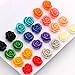 Hanloud Assorted Rose Stud Earring Handcrafted Resin Rose Set Rainbow Color Earrings