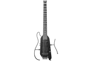 Donner HUSH X PRO Electric Guitar Kit - Smart Travel Guitar with Dozens of Preset Combinations, 7 Tone Sim Options, Black