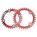 FOMTOR 32T Chainring 104 BCD Narrow Wide Chainring with 4 Bolts 9 10 11 Speed for Road Bike, Mountain Bike, BMX MTB Bike (Red)