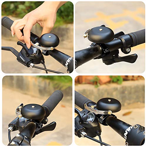 WESTGIRL Bike Bell Adult Classic Brass Bicycle Horn Retro Cycling Accessories Fit 0.5-0.94inch Handlebar,Anti-Rust, Loud Sound,Easy to Install,Practical