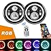 SUNPIE 7 inch RGBW Halo lights for JK JKU TJ LJ