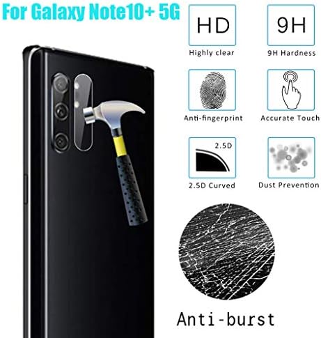 Protector Film For Samsung Galaxy Note10 Plus,WIDELY Rear Camera Lens Flexible Glass Protector Film For Samsung Galaxy Note 10 Plus (2pc)