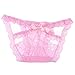 Jubileens Women's Sexy Panties Briefs Lace Knickers Lingerie Underwear (Pink)