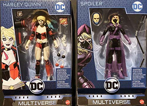 DC Comics Multiverse Harley Quinn and Spoiler Action Figures Bundle