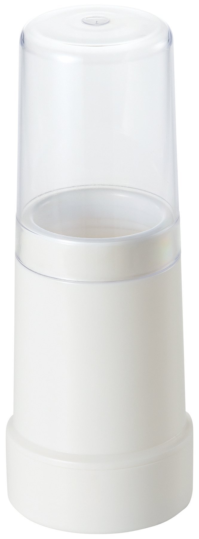 ライクイット (like-it) 箸立て カバー付き カトラリースタンド ホワイト 直径9x高24.5cm STK-20 カトラリーケース ふた付き の商品画像