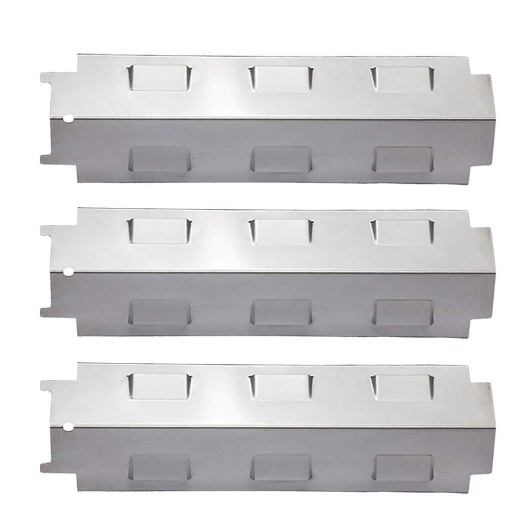 LOKHING 98531 (3-pack) Stainless Steel Heat Shield, Heat Plate,Heat Tent, Burner Cover and Flavorizer Bar Replacement parts for Thermos, Master Forge, Savor Pro and Other Model Grills