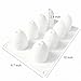 3D Easter Egg Baking Mold - MoldFun Easter Egg Silicone Mold for Mousse Cake, Peanut Butter Chocolate, Candy, Jello, Pastry, Muffin, Cupcake, Mini Soap, Lotion Bar, Bath Bomb, Candle Wax Melts