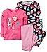 Carters Baby Girls 4-Piece Snug Fit Cotton PJs I Love Hot Cocoa