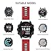 ANCOOL Compatible with Vivoactive 3 Band,20mm Quick Release Soft Silicone Replacement Strap for Forerunner 645/Galaxy Watch 42mm/Gear Sport/Galaxy Active 2 -Red