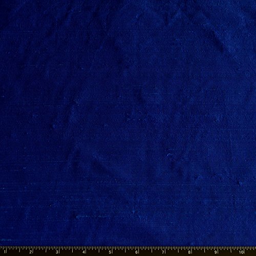 44" Wide - Royal Blue Dupioni Silk, 100% Silk Fabric, By The Yard