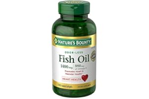 FrenchGlory Fish Oil 1400mg Per Serving, 1-Pack of 130 Softgels