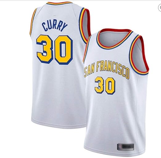 Fans Jersey Baloncesto NBA Golden State Warriors 30 Stephen Curry San Francisco Versión Clásica Cómoda Transpirable Malla Deportes Camisetas,White-XXL: Amazon.es: Hogar