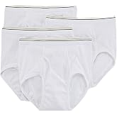 Stafford 4 Pack 100% Cotton Full-Cut Briefs White (38)