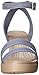 crocs Women's Leigh Wedge Sandal, Storm/Mushroom, 7 B(M) US
