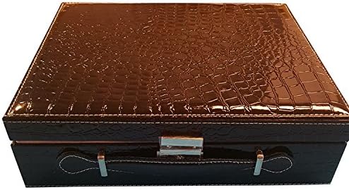 Jewelry Box Organizer - Double Layer Modern Look For Women, Teen - Travel Storage Case - 2 Tray