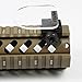 COWEEN Scope Protector White and Yellow Airsoft Lens Protector with 20mm Rail Mount Tactical Scope Lens Cover 4mm Thick Shield Reflex Sight 55mm High for Hunting Shooting