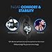Mpow [Upgraded Magnetic Bluetooth Headphones Wireless V4.1, IPX5 Waterproof, Wearable Stereo Sport Earbuds In-Ear Earphones w/Mic & Case, Secure Fit for Running Workout (Silver)
