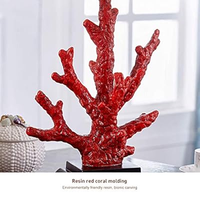 Desk lamp Living Room American Country Table Lamp Bedroom Bedside Lamp Modern Creative Coral Table Lamp Study Reading… 51NbhtGpqyL