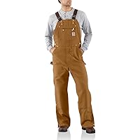 carhartt オーバーオール　　ダークブラウン　40×30 Amazon.com: Carhartt Men's Loose Fit Firm Duck Bib Overall