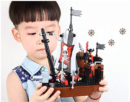 COGO Piratenschiff Bausteine Piratenschiff Spielzeug Bauspielzeug für Piraten Geschenk für Jungen und Mädchen… – Bild 3